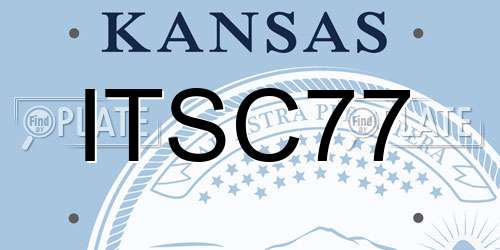 ITSC77 Kansas License Plate