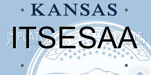 ITSESAA Kansas License Plate