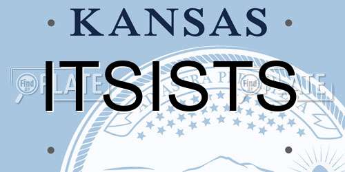 ITSISTS Kansas License Plate