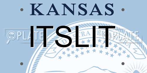 ITSLIT Kansas License Plate