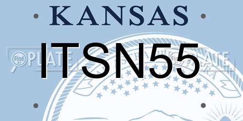ITSN55 Kansas License Plate