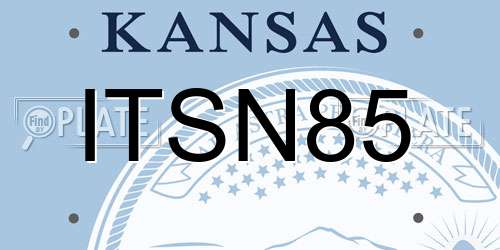 ITSN85 Kansas License Plate