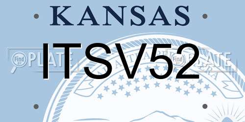 ITSV52 Kansas License Plate