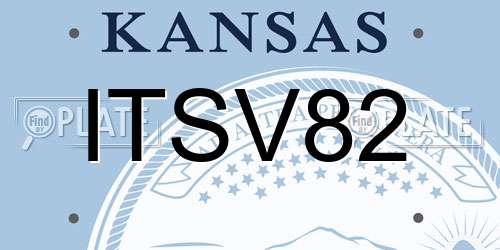 ITSV82 Kansas License Plate