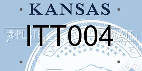ITT004 Kansas License Plate