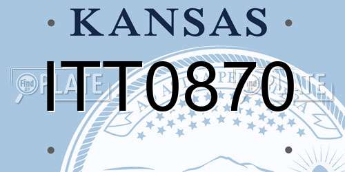 ITT0870 Kansas License Plate