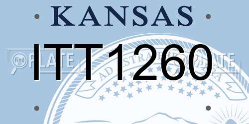 ITT1260 Kansas License Plate