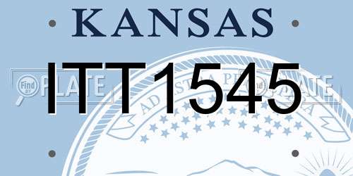 ITT1545 Kansas License Plate