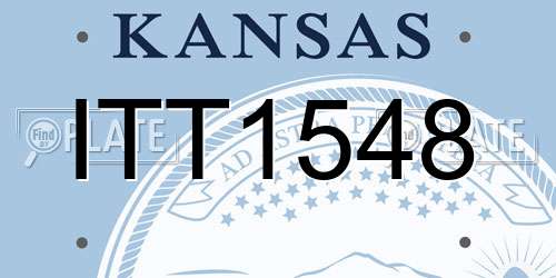 ITT1548 Kansas License Plate