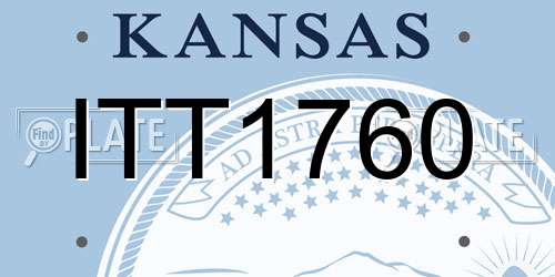 ITT1760 Kansas License Plate