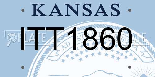 ITT1860 Kansas License Plate