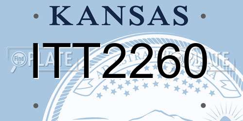 ITT2260 Kansas License Plate