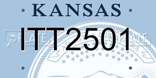 ITT2501 Kansas License Plate