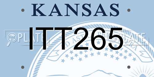 ITT265 Kansas License Plate