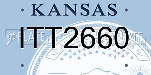 ITT2660 Kansas License Plate