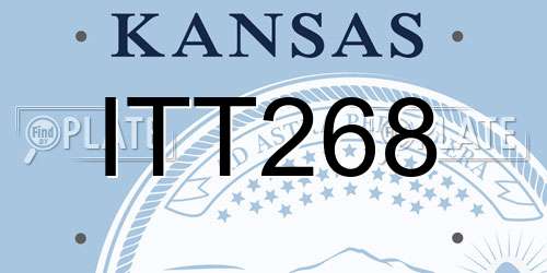 ITT268 Kansas License Plate
