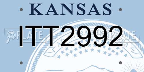 ITT2992 Kansas License Plate