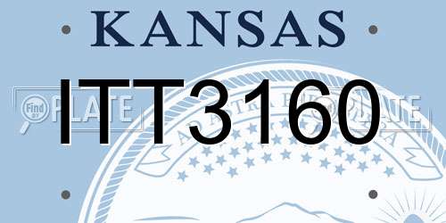 ITT3160 Kansas License Plate