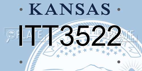 ITT3522 Kansas License Plate