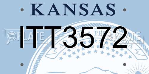 ITT3572 Kansas License Plate