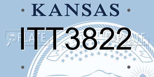 ITT3822 Kansas License Plate