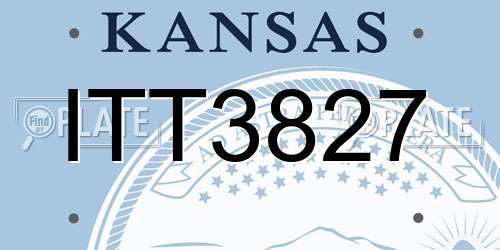 ITT3827 Kansas License Plate