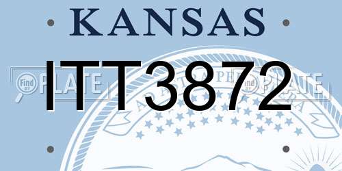 ITT3872 Kansas License Plate