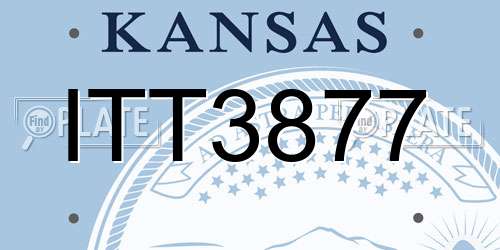 ITT3877 Kansas License Plate