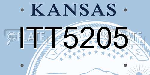 ITT5205 Kansas License Plate