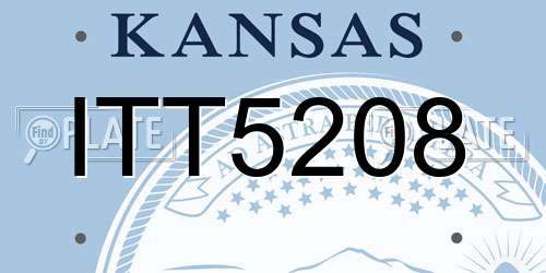 ITT5208 Kansas License Plate
