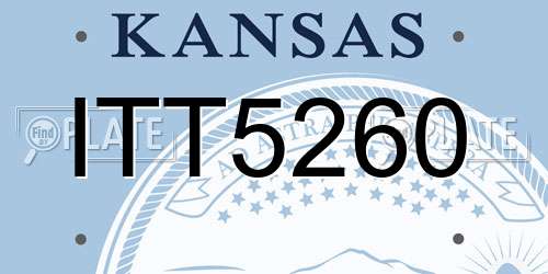 ITT5260 Kansas License Plate