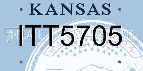 ITT5705 Kansas License Plate