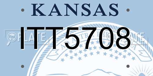 ITT5708 Kansas License Plate