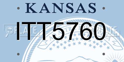 ITT5760 Kansas License Plate