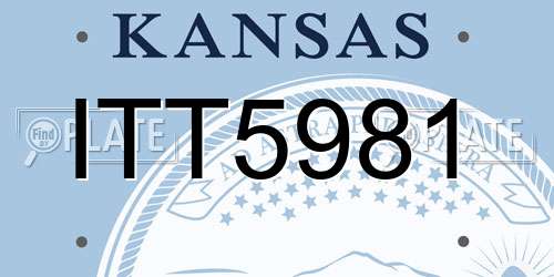 ITT5981 Kansas License Plate