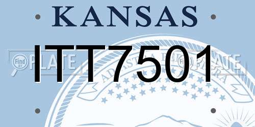 ITT7501 Kansas License Plate