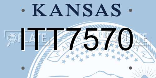 ITT7570 Kansas License Plate
