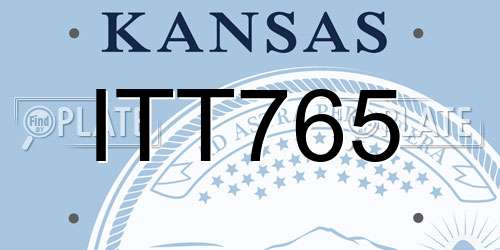 ITT765 Kansas License Plate