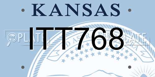 ITT768 Kansas License Plate