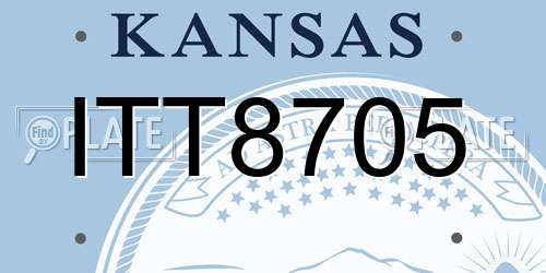 ITT8705 Kansas License Plate