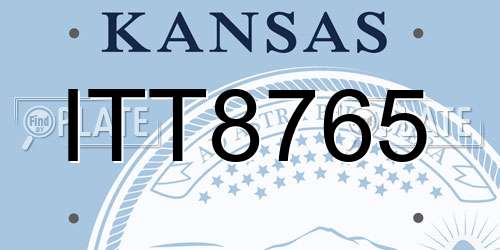 ITT8765 Kansas License Plate