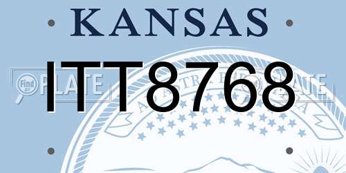 ITT8768 Kansas License Plate