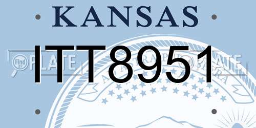 ITT8951 Kansas License Plate