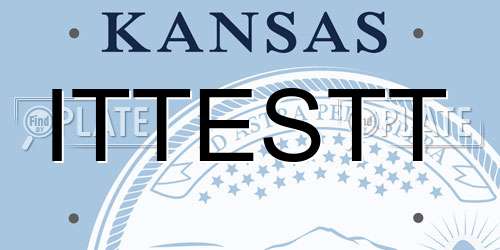 ITTESTT Kansas License Plate