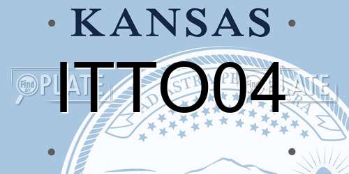 ITTO04 Kansas License Plate