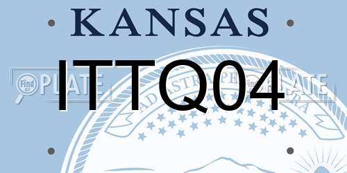 ITTQ04 Kansas License Plate