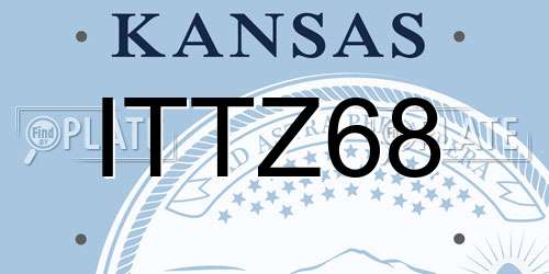 ITTZ68 Kansas License Plate