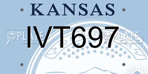 IVT697 Kansas License Plate