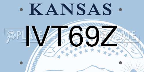 IVT69Z Kansas License Plate