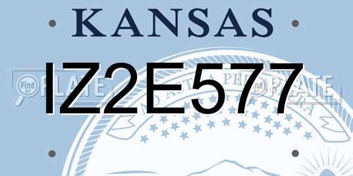 IZ2E577 Kansas License Plate